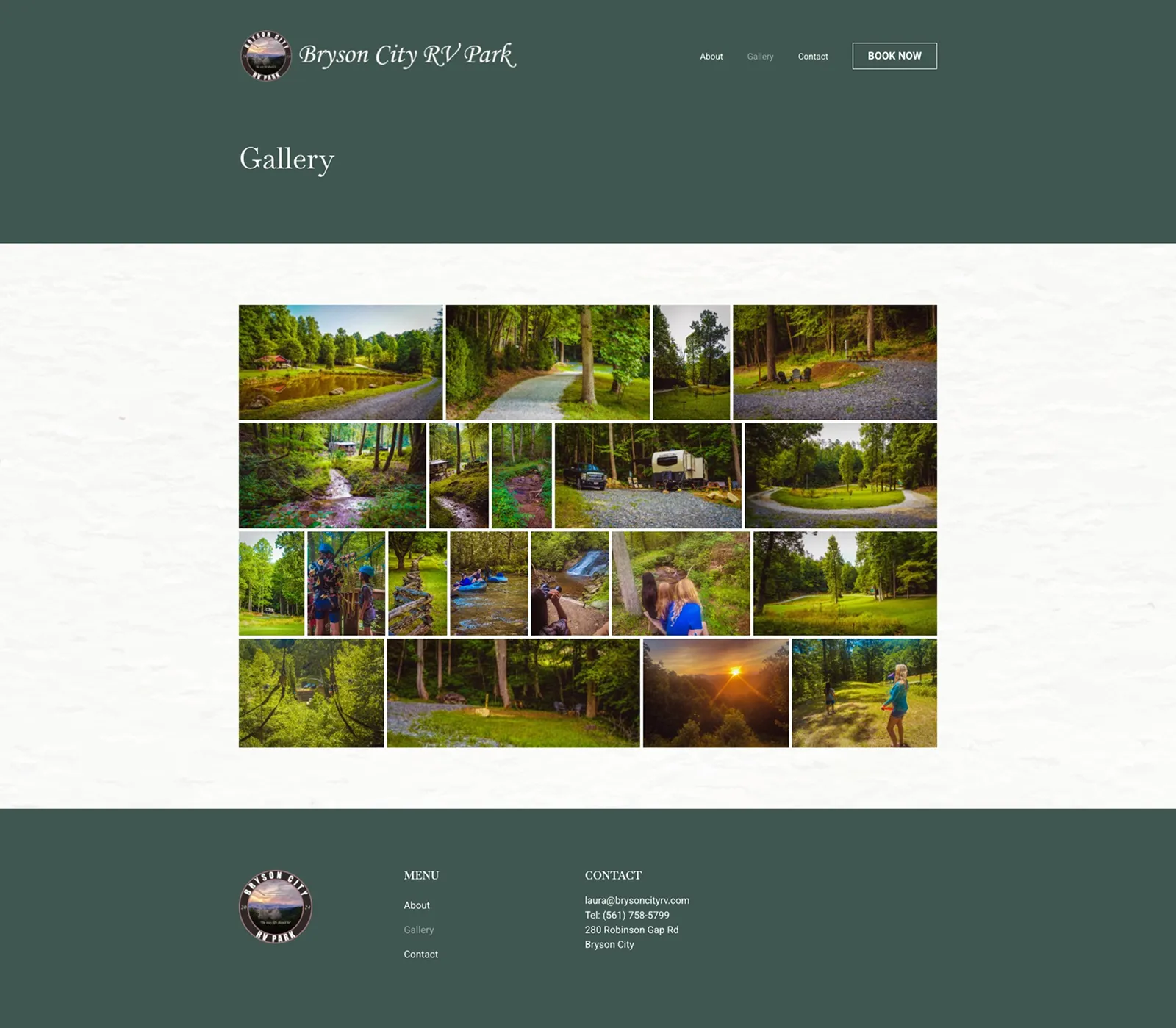 Tela 4 do site Bryson City RV Park