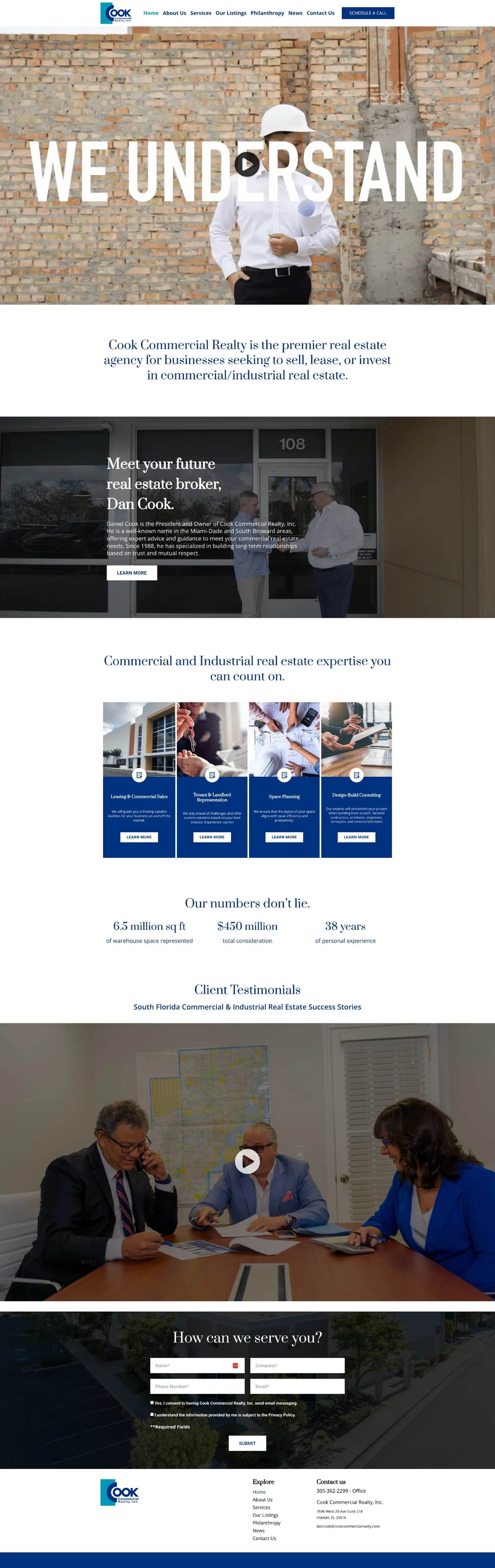 Tela 1 do site Cook Comemercial Realty